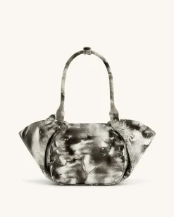 Zoey Pockets Shoulder Bag - White